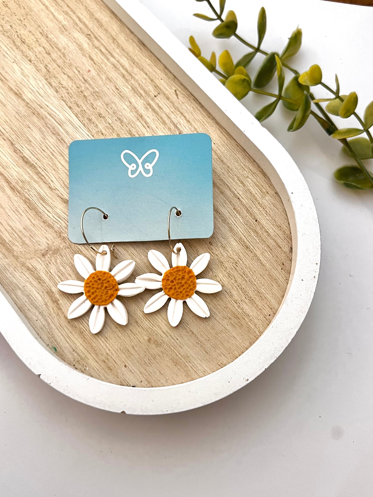 Daisy Hoop Earrings