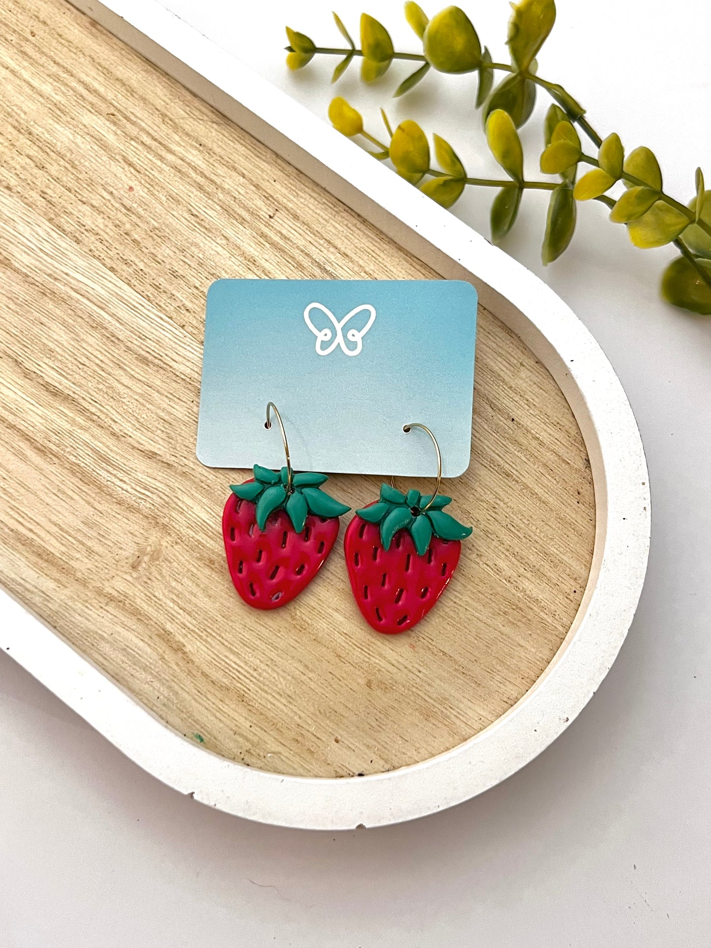 Strawberry Hoops - Hello Summer Collection (#6)