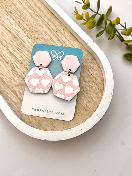 Cupid Hexagon Earrings