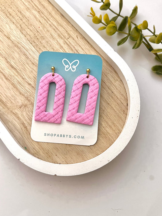Pink Dangle Earrings