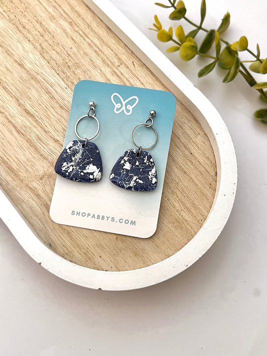 Silver Galaxy Dangles